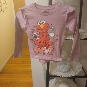 Sesame Street Pink Elmo Long Sleeve Tee